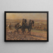 Bauern beim Arbeiten - Friedrich Eckenfelder — gerahmtes Bild an der Wand