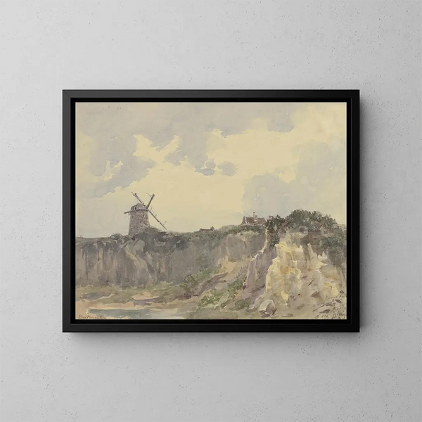 Küstenlandschaft der Bonne Nuit Bay - Friedrich Ernst Morgenstern — gerahmtes Bild an der Wand