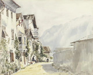 Friedrich Ernst Morgenstern - Street in Mhlbach.webp