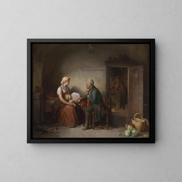 Der Arzt - Friedrich Friedländer — gerahmtes Bild an der Wand