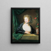 Portrait einer unbekannten Frau - Friedrich Georg Weitsch — gerahmtes Bild an der Wand