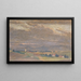 Landschaft des Abends mit Kirchturm - Friedrich Hasslwander — gerahmtes Bild an der Wand