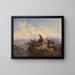 Chamois im Karwendel - Friedrich Hohe — gerahmtes Bild an der Wand