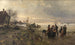 Hochwasser des Rheins bei Karlsruhe im Jahr 1887 - Friedrich Kallmorgen — Ansicht des Kunstwerks