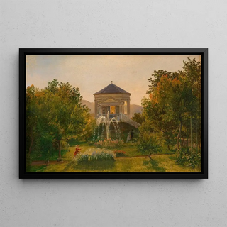 Friedrich Loos - Das Gartenhaus beim Landhaus von Johann Baptist Weis in Speising.webp