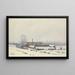 Garten unter dem Schnee am Dornbusch - Friedrich Mook — gerahmtes Bild an der Wand