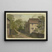 Manoir eine Kutsche davor - Friedrich Mosbrugger — gerahmtes Bild an der Wand