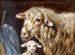 Schaf mit Lamm im Stall - Friedrich Otto Gebler — Ansicht des Kunstwerks