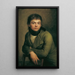 Selbstporträt - Friedrich Philipp Reinhold — gerahmtes Bild an der Wand