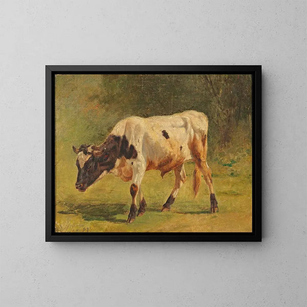 Stier - Friedrich Voltz — gerahmtes Bild an der Wand