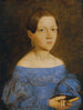 Buste einer jungen Frau in blauem Kleid - Friedrich Wasmann — Ansicht des Kunstwerks