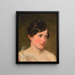 Antonie Amerling, Ehefrau des Künstlers - Friedrich von Amerling — gerahmtes Bild an der Wand