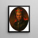 Boguwil Dawison in der Rolle des Richard III - Friedrich von Amerling — gerahmtes Bild an der Wand