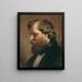 Der Maler Carl Rahl - Friedrich von Amerling — gerahmtes Bild an der Wand