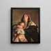 Die Witwe - Friedrich von Amerling — gerahmtes Bild an der Wand