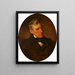 Franz Grillparzer - Friedrich von Amerling — gerahmtes Bild an der Wand