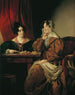 Henriette Baronne Pereira-Arnstein mit ihrer Tochter Flora - Friedrich von Amerling — Ansicht des Kunstwerks