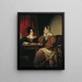 Henriette Baronne Pereira-Arnstein mit ihrer Tochter Flora - Friedrich von Amerling — gerahmtes Bild an der Wand