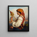 Italienisches Chiaruccia-Gemälde mit Spindel - Friedrich von Amerling — gerahmtes Bild an der Wand