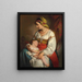 Mère italienne avec enfant - Friedrich von Amerling — gerahmtes Bild an der Wand