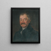 Portrait eines alten Mannes - Friedrich von Amerling — gerahmtes Bild an der Wand