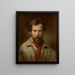 Selbstporträt - Friedrich von Amerling — gerahmtes Bild an der Wand