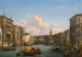 Ansicht des Großen Kanals in Richtung Rialto-Brücke, Venedig - Friedrich von Nerly — Ansicht des Kunstwerks