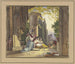 Terrasse italien avec fille et joueur de luth - Friedrich von Nerly — Ansicht des Kunstwerks