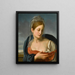 La Madone de l'Annonciation - Friedrich von Olivier — gerahmtes Bild an der Wand