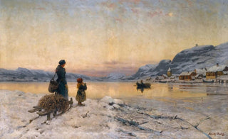 Frithjof SmithHald - Winter Day By The Fjord.webp