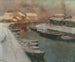 Kanal im Winter - Frits Thaulow — Ansicht des Kunstwerks