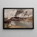 Fabriken in Ivry - Frits Thaulow — gerahmtes Bild an der Wand
