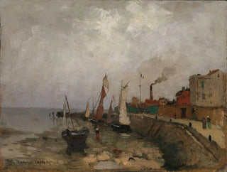 Port français Le Havre - Frits Thaulow — Ansicht des Kunstwerks