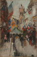 Juli in Dieppe - Frits Thaulow — Ansicht des Kunstwerks