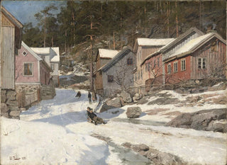 Frits Thaulow - Street in Krager.webp