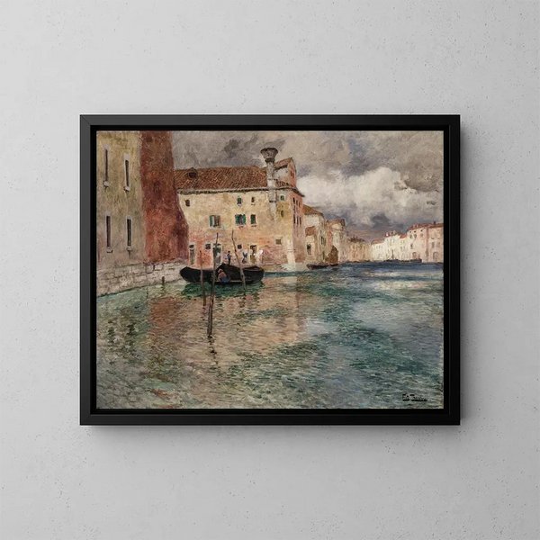 Venedig - Frits Thaulow — gerahmtes Bild an der Wand