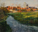 Dorf am Bachrand - Frits Thaulow — Ansicht des Kunstwerks