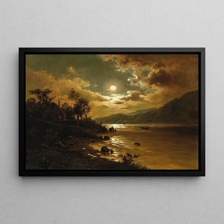 Fritz Chwala - Mondlicht ber einer Seelandschaft.webp