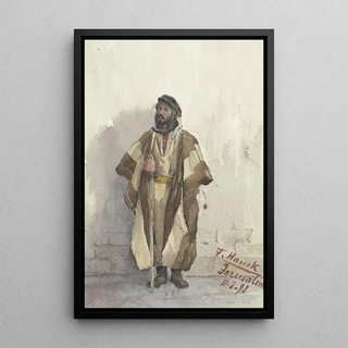 Fritz Hauck - Jude an einer Mauer stehend.webp