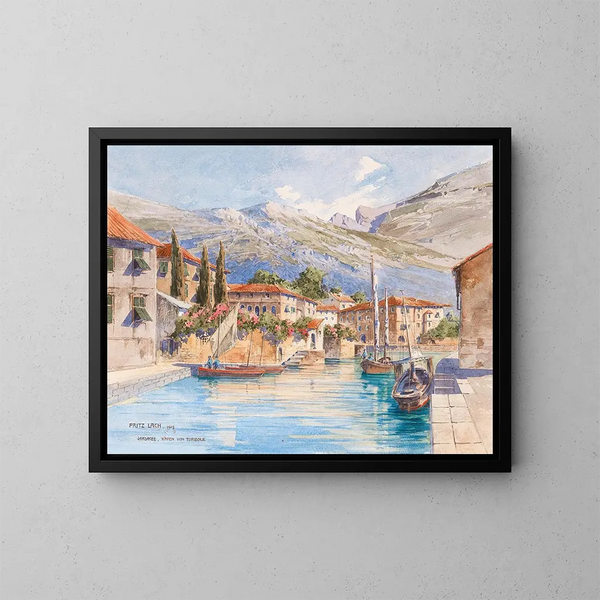 Ein Motiv von Torbole - Fritz Lach — gerahmtes Bild an der Wand