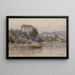 Ansicht von Grein an der Donau - Fritz Lach — gerahmtes Bild an der Wand