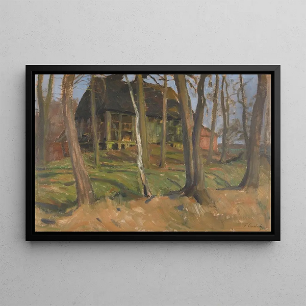 Ferme à Weyermoor - Fritz Overbeck — gerahmtes Bild an der Wand