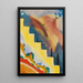 Landschaft - Fritz Stuckenberg — gerahmtes Bild an der Wand
