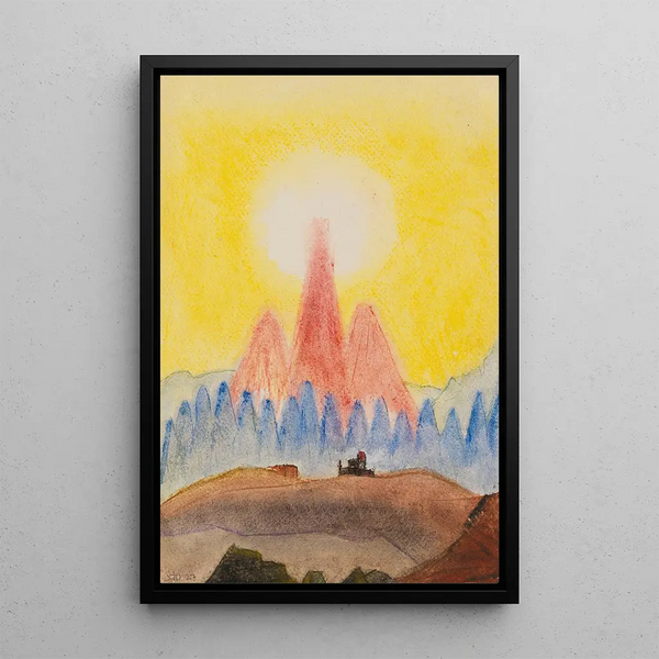 Fritz Stuckenberg - Ohne Titel Gipfelmotiv.webp