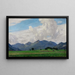 Sommermorgen im Chiemgau - Fritz Wilhelm Rabending — gerahmtes Bild an der Wand