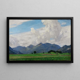 Fritz Wilhelm Rabending - Sommermorgen im Chiemgau.webp