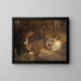 Heilige Nacht - Fritz von Uhde — gerahmtes Bild an der Wand
