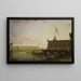 Ansicht der Festung Sankt Peter und Paul und des Palaiskais - Fyodor Alexeyev — gerahmtes Bild an der Wand
