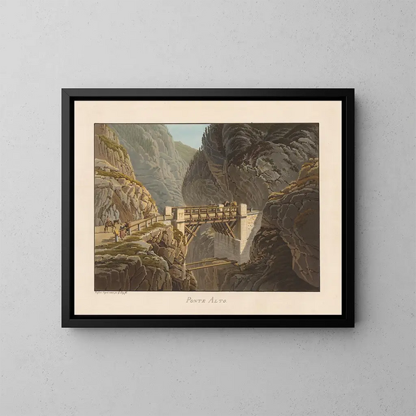 Pont Alto - Gabriel Lory le Jeune — gerahmtes Bild an der Wand