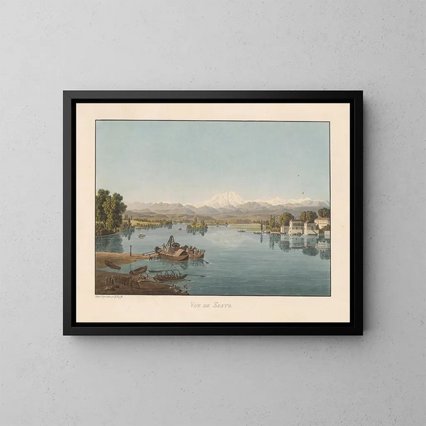 Vue de Sesto - Gabriel Lory le Jeune — gerahmtes Bild an der Wand